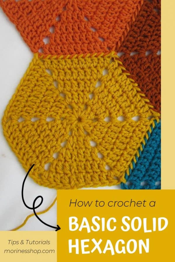 How To Crochet A Basic Solid Hexagon Morine S Shop