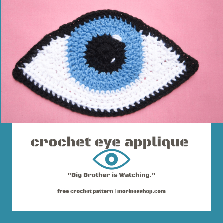 Crochet Eye Applique A Free Crochet Pattern Morine's Shop